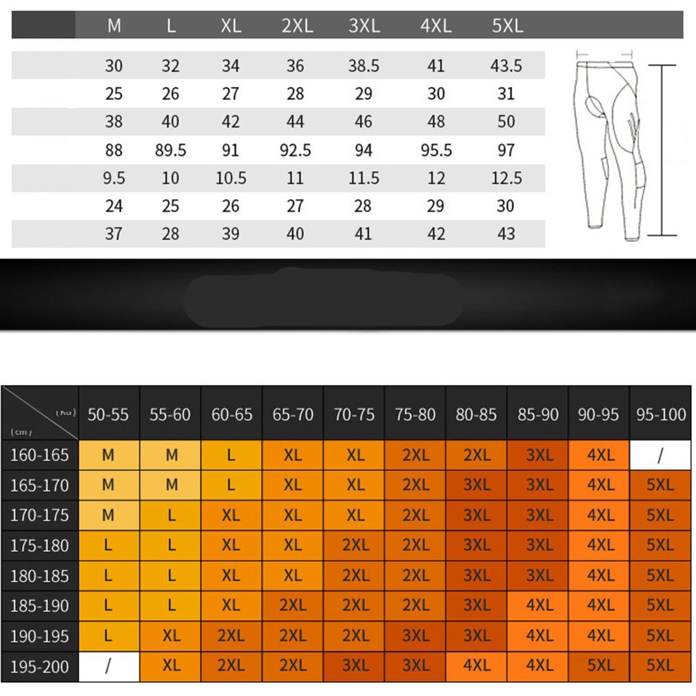 TRYSIL Men's 3d Sports Cycling Trousers Night Reflective Multi-function Mountain Bike Nine-point Riding Suit