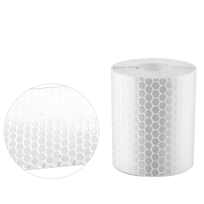 Cinta reflectante de 5cm x 3m para coches, camiones, motocicletas, Reflector de luz de advertencia, tira de de seguridad, pegatina protectora automática