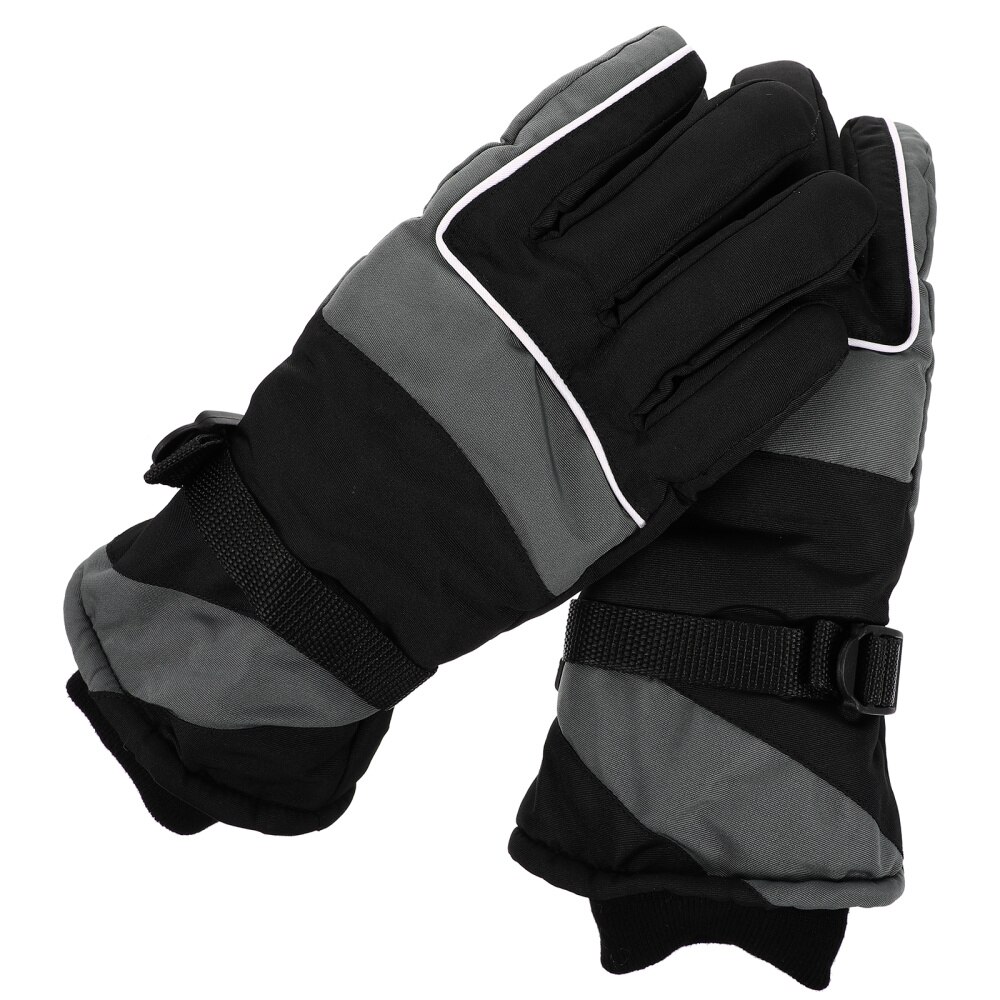 1 par de guantes de esquí de invierno cálidos para esquiar ciclismo