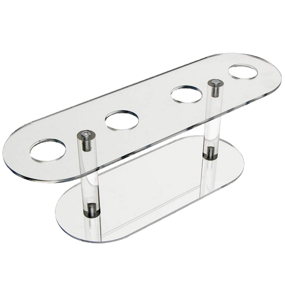 4 Holes Popcorn Ice Cream Stand Crisp Tube Detachable Birthday Party Food Display Transparent Acrylic Cupcake Cake Afternoon Tea