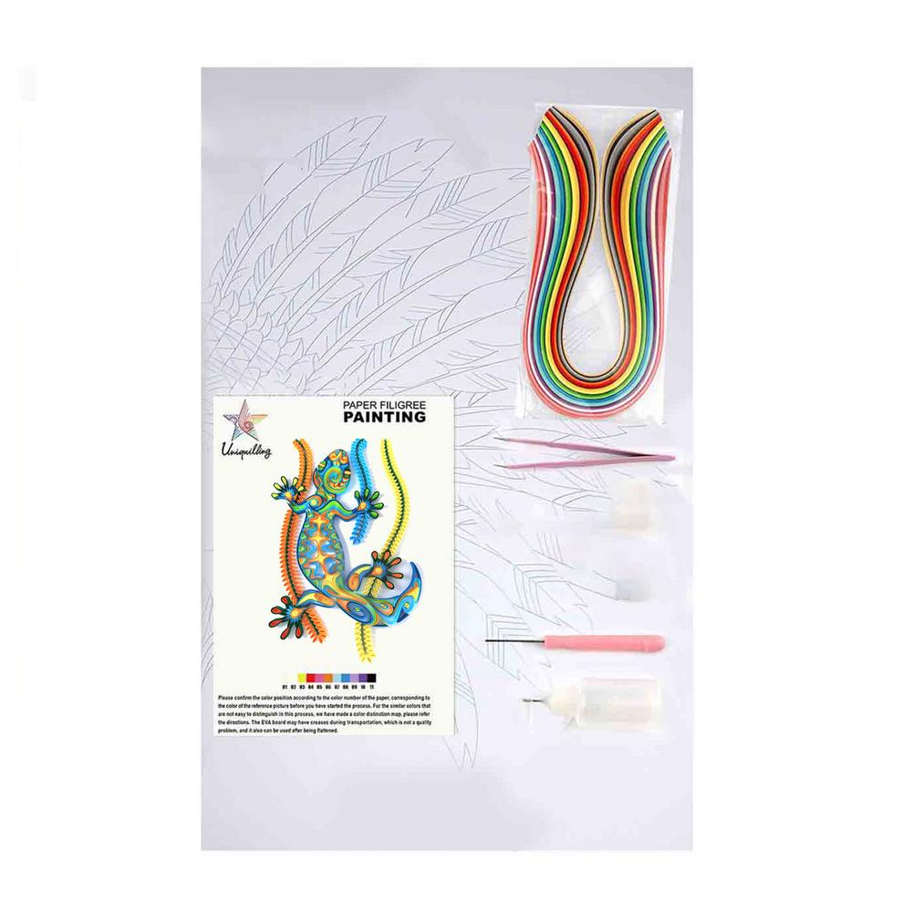Yamato QSK-2N Paper Quilling Starter Kit - Craft Supplies For Beginners With Tool & Colored Paper