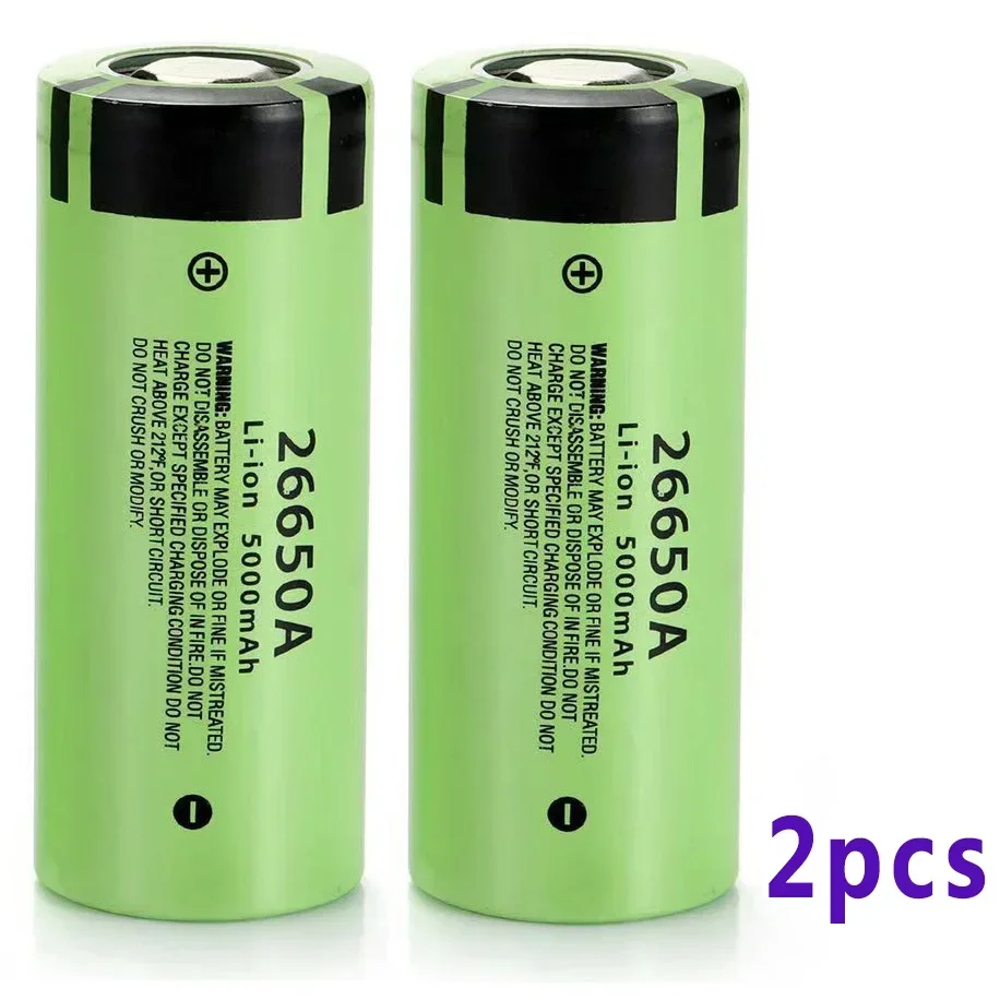 .High Capacity 26650 5000mah Li-ion Rechargeable Battery Lii-50A 3.7v 26650-50A battery for Flashlight 20A packing: black
