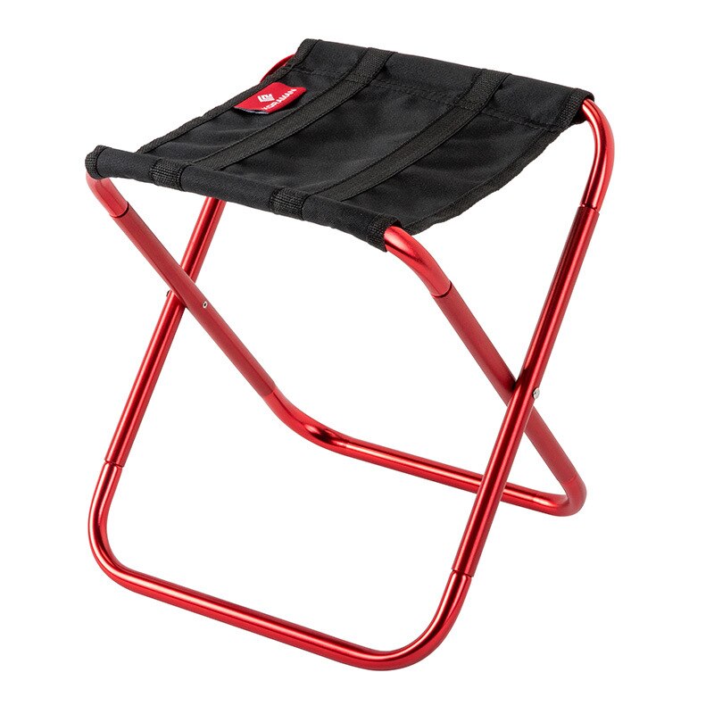 Petite chaise pliante Portable, tabouret d&#39;extérieur, Ultra léger, pour voyage, pique-nique, Camping, pêche, métro, Train: Red