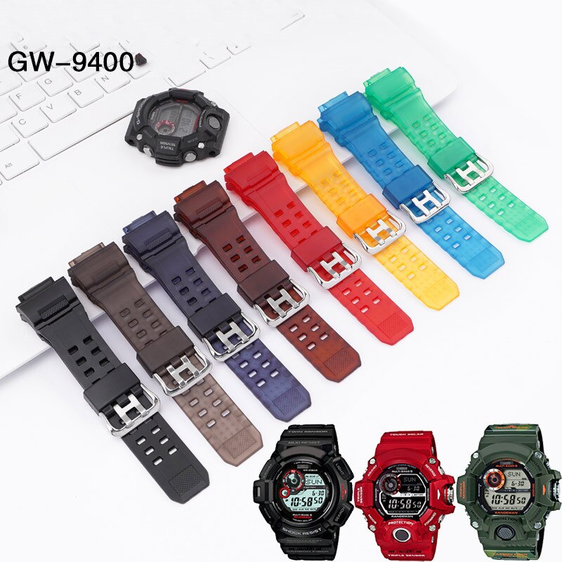 Correa de goma de silicona para reloj Casio G-SHOCK para hombre, repuesto deportivo, resistente al agua, accesorios de pulsera, gw9400