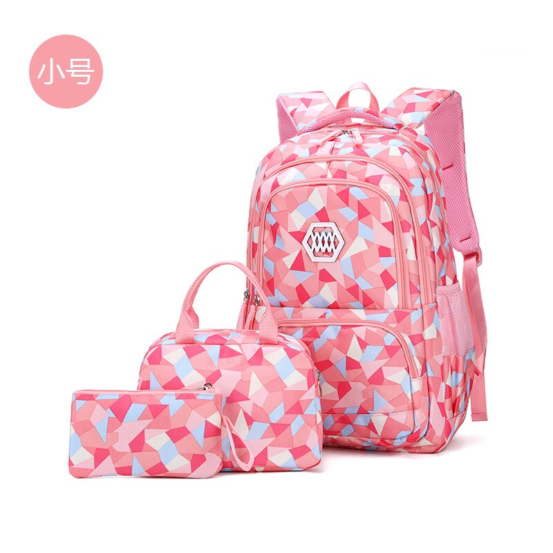 Impermeabili per bambini zaini hanno regolato i capretti sacchetto di scuola delle ragazze Della scuola Primaria zaini 3 pcs Zaini dei bambini Satchel mochila infantil: small pink