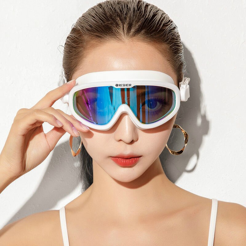 Professionele Zwembril Volwassenen Mannen Vrouwen Waterdicht Galvaniseren Swim Eyewear Uv Anti Fog Sport Water Glazen Voor Zwembad