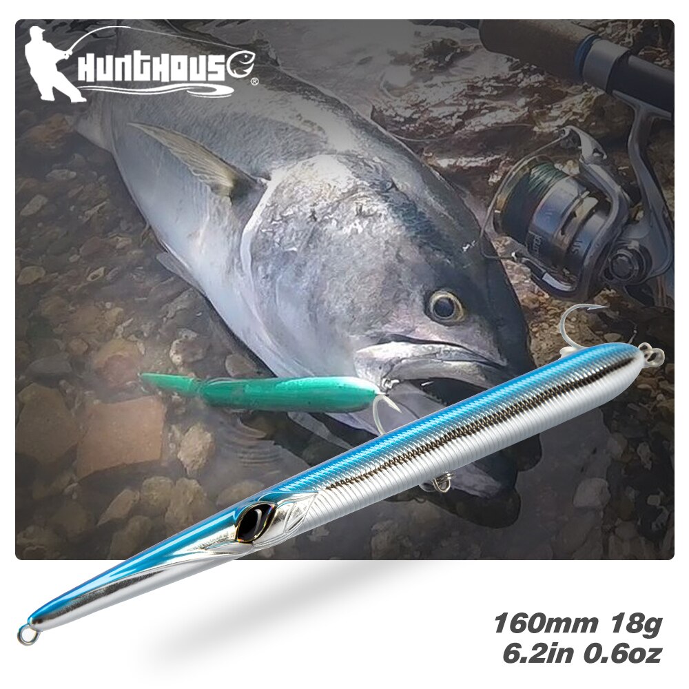 Hunthouse Vissen Lokt Stylo Potlood Needlefish Casting Potlood Harde Aas Stickbaits Drijvende Sinking 205/180/160Mm Garfish