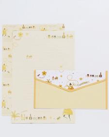 1 ensemble 3 enveloppes + 6 lettres fleur Animal lettre bloc-notes papier à écrire lettre enveloppes ensemble papeterie bureau fournitures scolaires: 5
