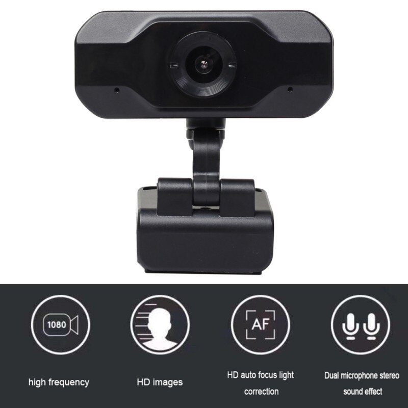 720p Volle HD Webcam Mit Stereo Mikrofon USB Schreibtisch & Laptop Webcam Mit 93-Grad Weiten Blickwinkel dreh Nocken