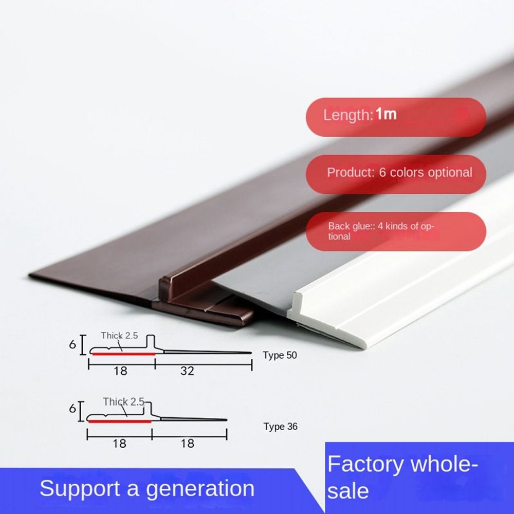 Pvc Deur Bodem Afdichting Strip Zelfklevende Deur Raam Tochtstrip Afdichting Strips Stopper Deur Afdichting Anti-Koude Gap Blokker