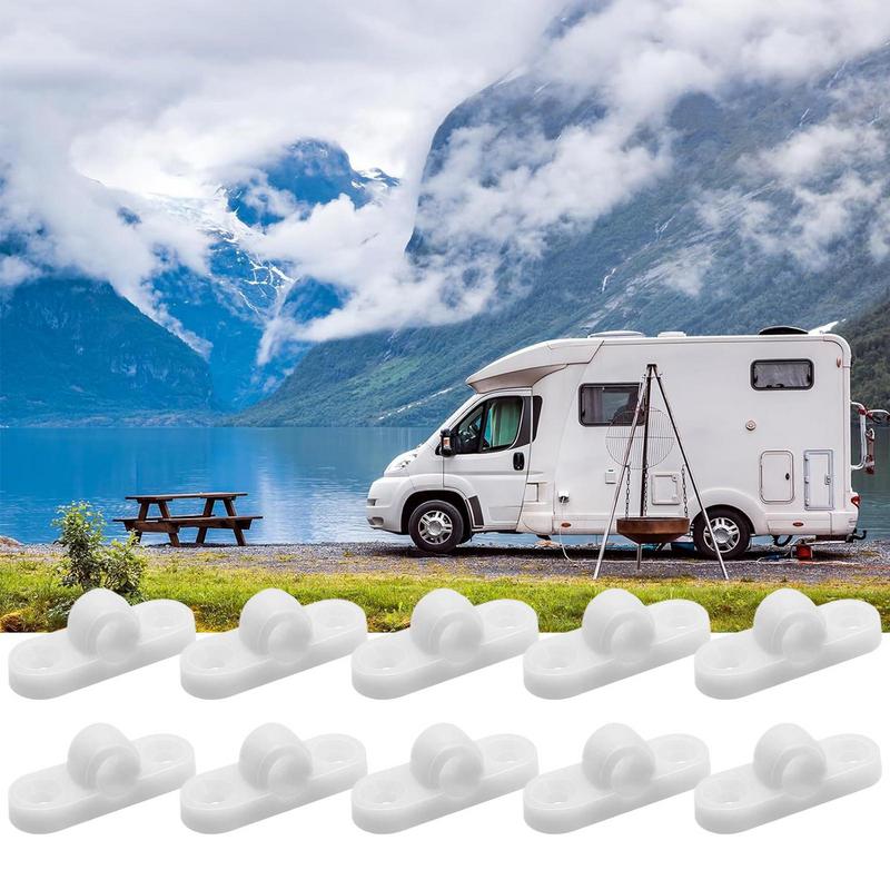 10 Stück horizontale/vertikale Markisen-Montagestangenhalterungen, tragbar, leicht, für Wohnmobile, Markisen, Stützzubehör für Wohnwagen, Markisen