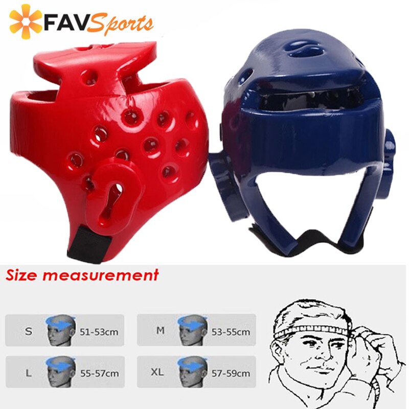 Boxing Helmet Karate Muay Thai Boxeo Taekwondo Boxing Helmet Training Helmet for Kids Adults Men Women Blue Red