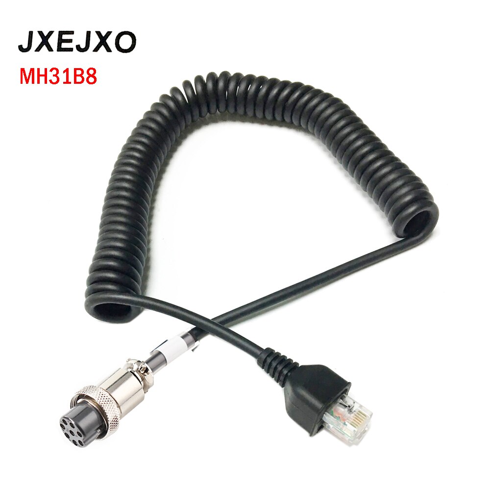 JXEJXO Lautsprecher Kabel für Handy, Mobiltelefon Mikrofon für Yaesu FT-847 FT-920 FT-950 FT-2000 Radio Ersetzen MH-31B8