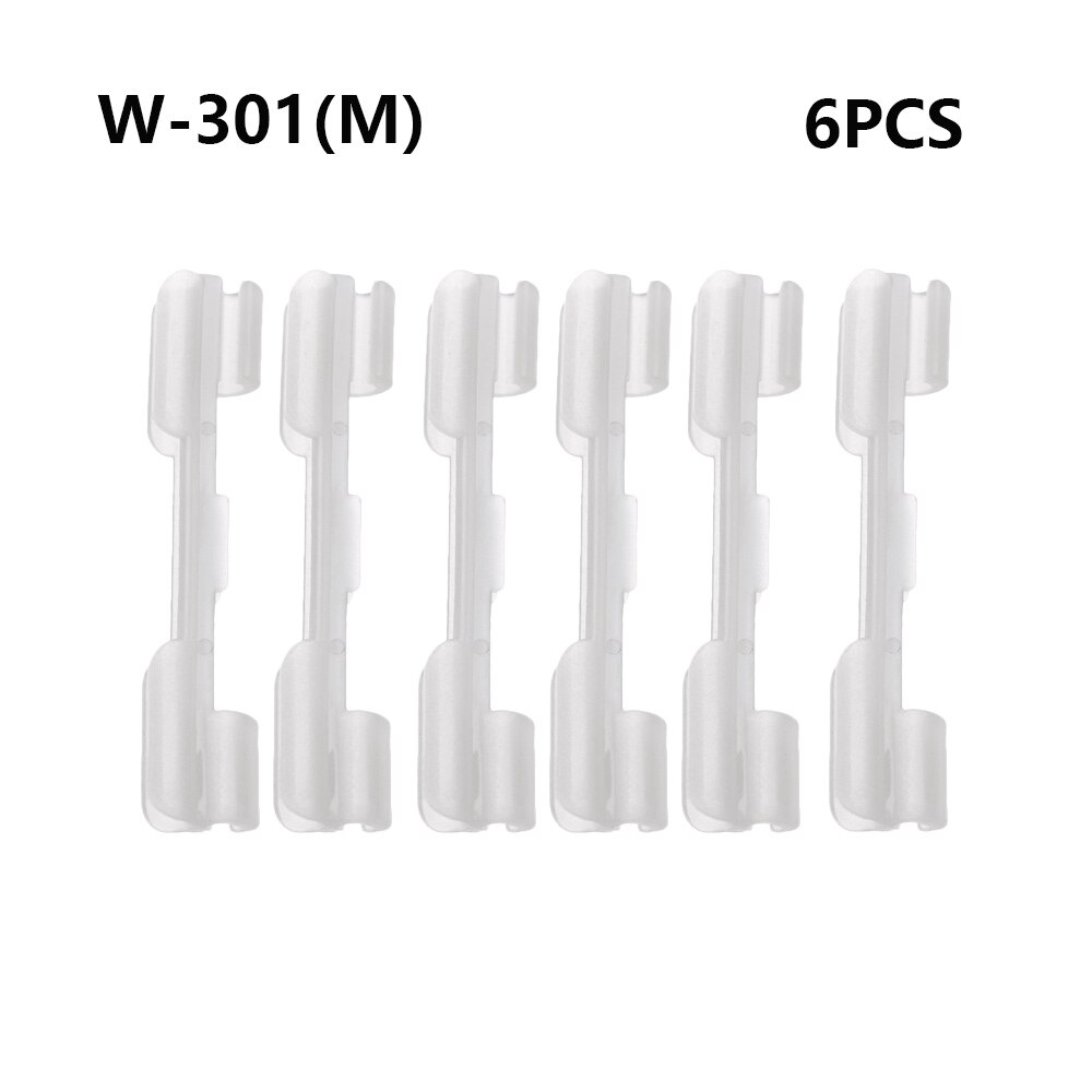 6 uds. De barra luminosa de pesca, Clip de punta de caña de pescar de noche, soporte de luz, Clip utilizado en caña de pescar, alimentador para barra de luz química: W-301(M)-6PCS