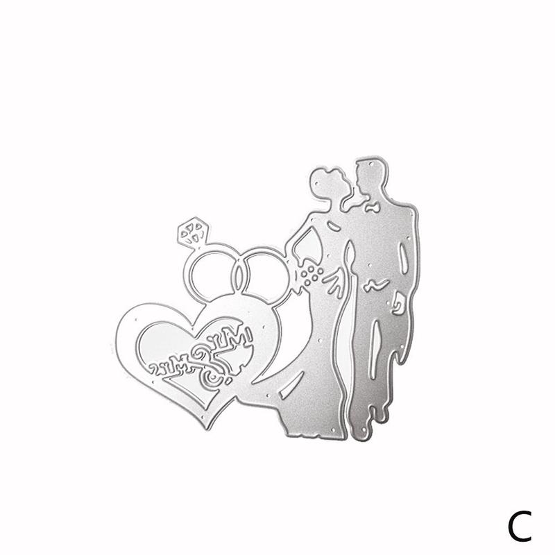 Wedding Bride and Groom Die Cuts Scrapbooking Love For Card Cuts Making Cutting Bird Die Dies Words Metal E2U1: C