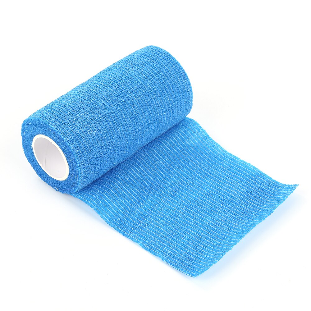 Sports Self-adhesive Elastic Bandage Tape Elastoplast Emergency Muscle Tape Kinesio Muay Thai Boxing Aid Tool Knee Ankle Protect: Blue