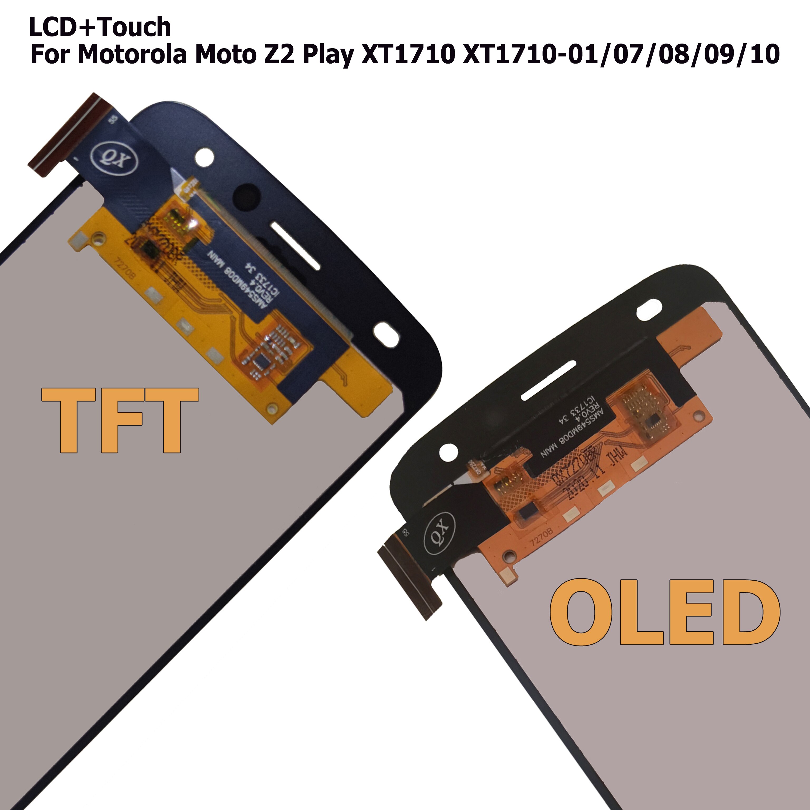Lcd display for motorola moto  z2 play  xt1710 xt1710-01/07/08/09/10 for play  z3  xt1929 touchscreen display + tool