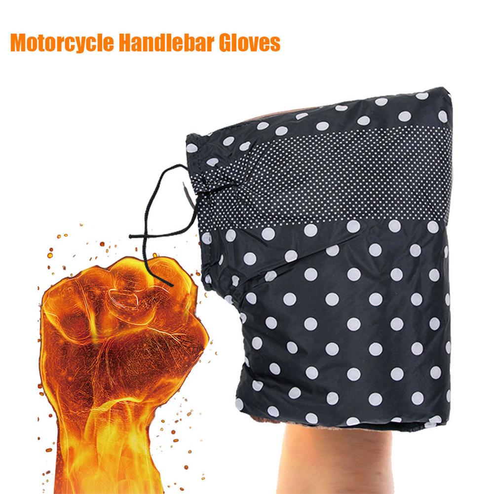 Motorfiets Stuur Handschoenen Grip Covers Moffen Met Reflecterende Strip Winddicht Waterdicht Warm Bike Motorbike Hand Cover