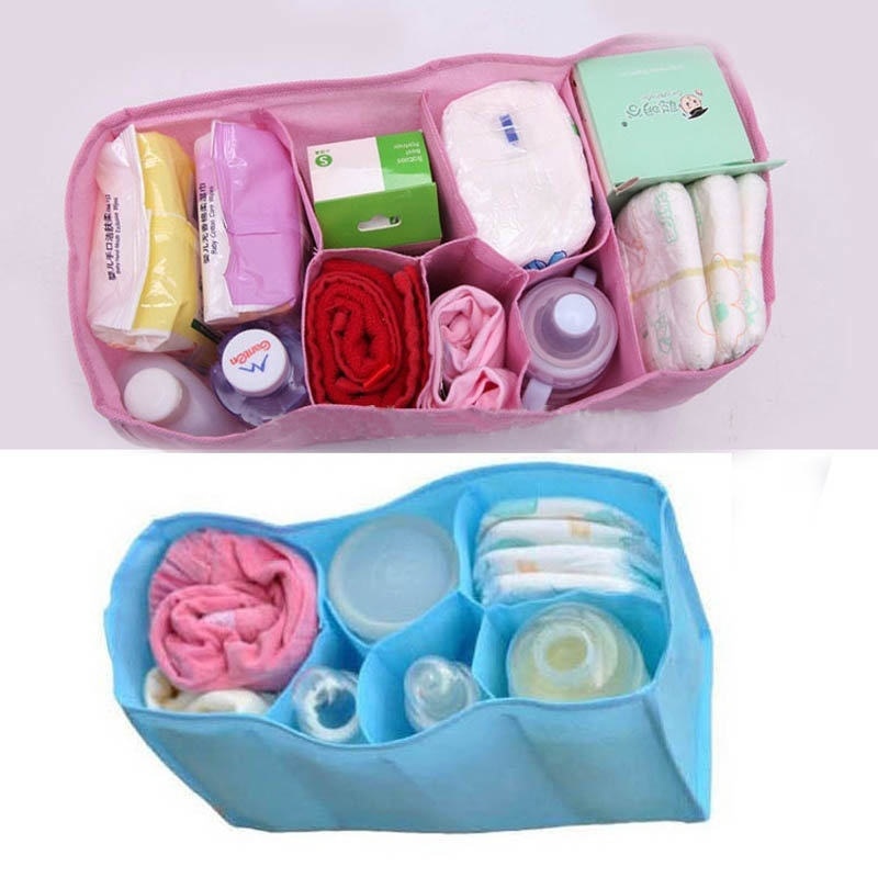Beautiful Baby Portable Diaper Nappy Water Bottle Changing Divider Storage Organizer Bag Inner Pouch in Bag