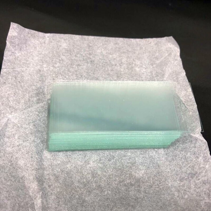 100 st 24 x 50 mm mikroskopglas objektglas täckglas blank tjocklek 0.13-0.17mm transparenta mikroskoptillbehör laboratorium