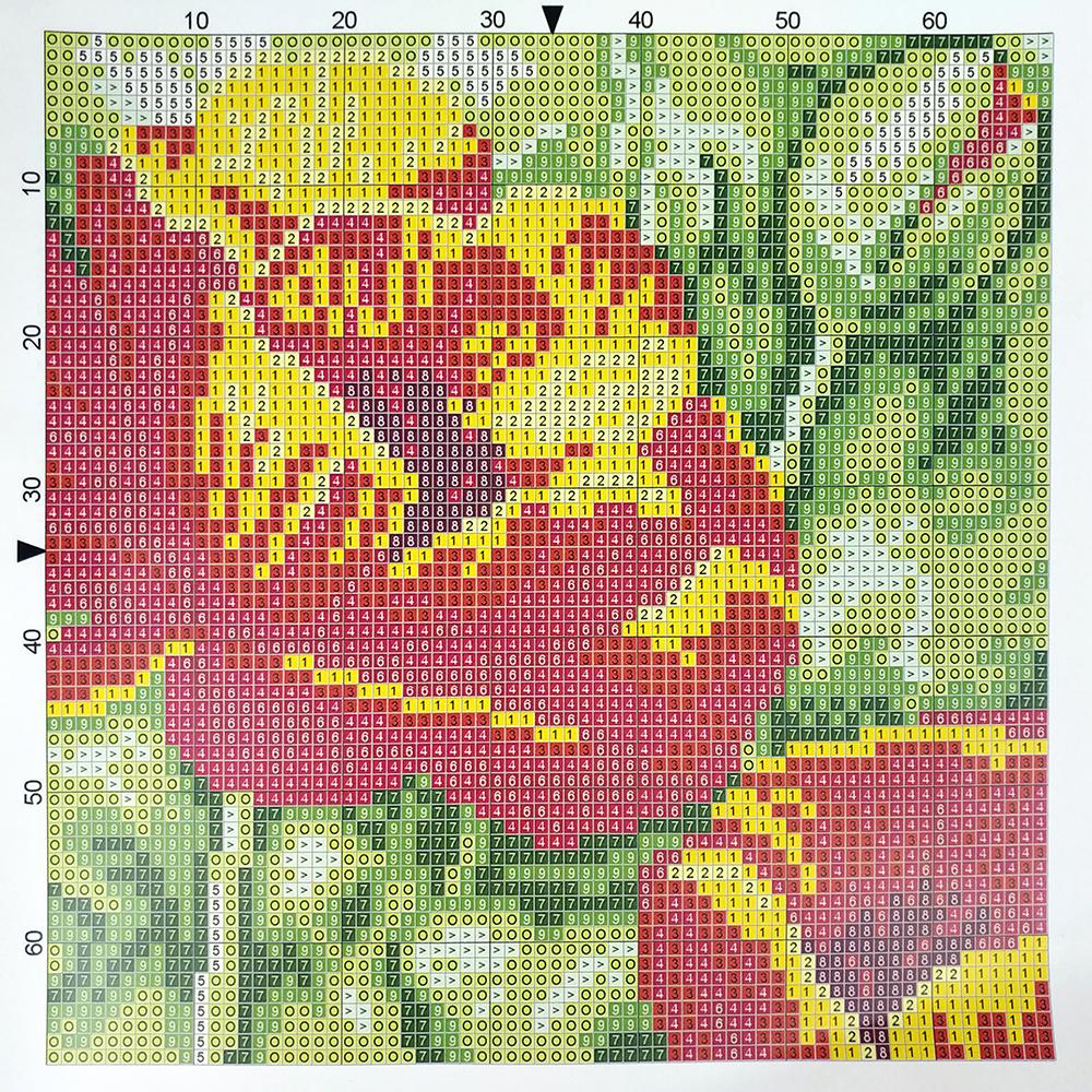 Spärrkroksatser gör din egen kudde mandala blomma tryckt canvas virkat kuddfodral spärrkrok kuddfodral hobby & hantverk