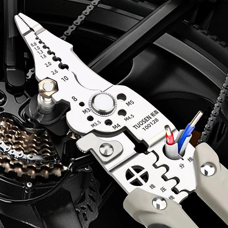 Crimper Kabelschaar Verstelbare automatische draadstripper Multifunctionele striptang Krimptang Terminal Handgereedschap