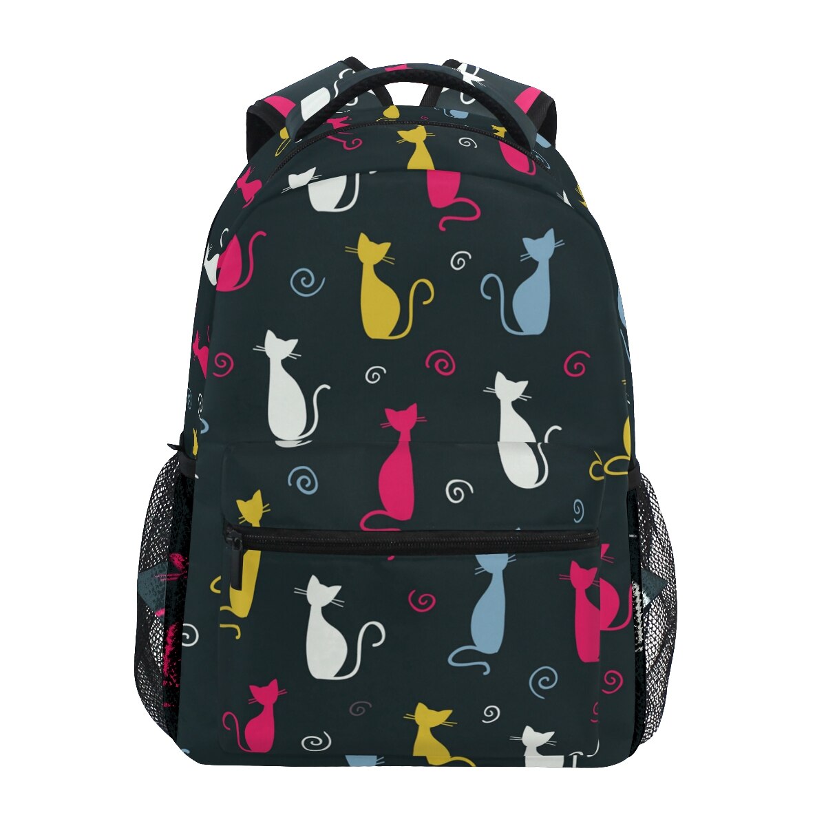 ALAZA nette katze Rucksäcke schule taschen für mädchen jungen Reise buch freundlicher tasche frauen Große Kapazität wochenende taschen weibliche Notizbuch tasche: 07