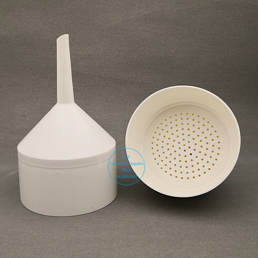 Embudo de filtro de plástico para laboratorio, embudo desmontable de PP, 55/70/90/110/150mm, para experimentos escolares