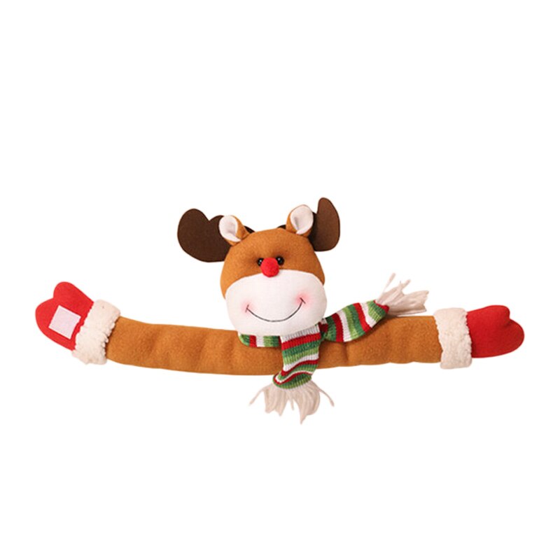 Jul gardin spenne julenissen snømann elg jul dekorasjon ornamenter til hjemmet jul natal navidad lykkelig år dekor: Brun