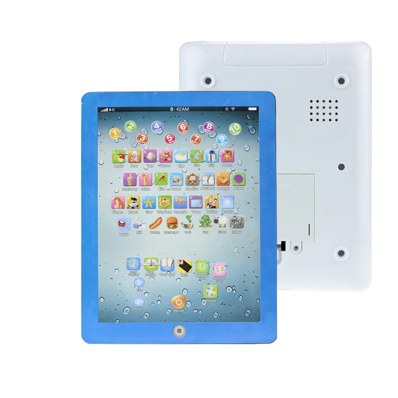 Kind touch type computer tablet engels leermachine speelgoed engels ipad vroege educatie machine speelgoed voor kind: B