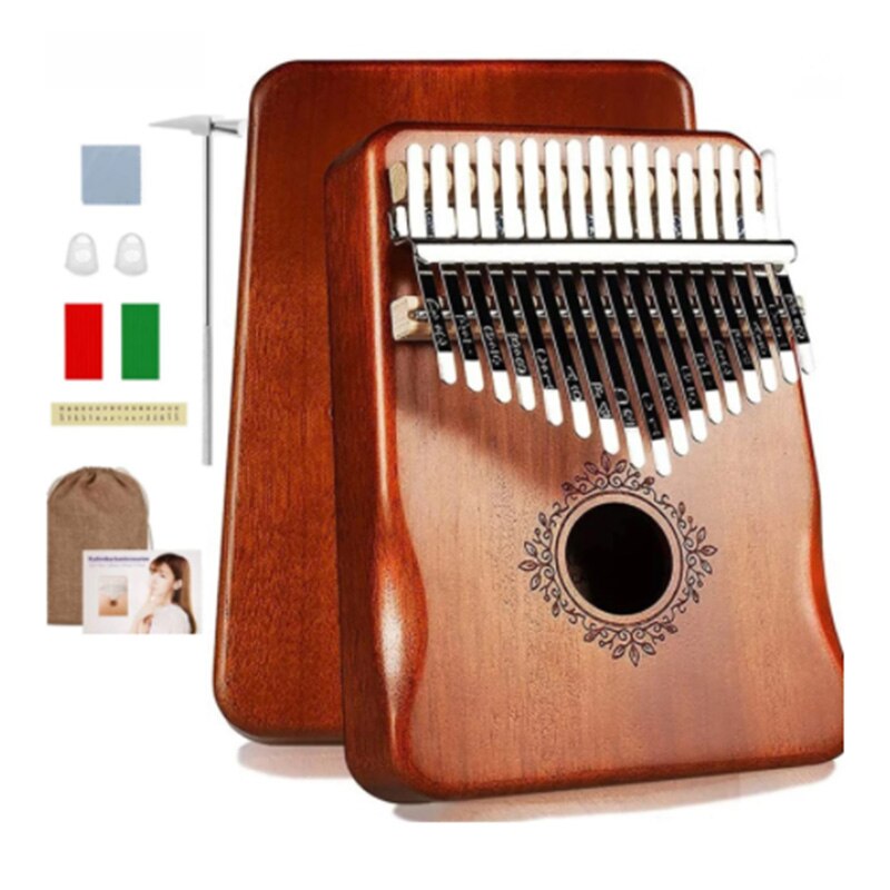 Kalimba 17 tasti Thumb Piano strumenti musicali in legno di alta qualità Mbira Body con libro di apprendimento Kalimba Piano regalo di natale