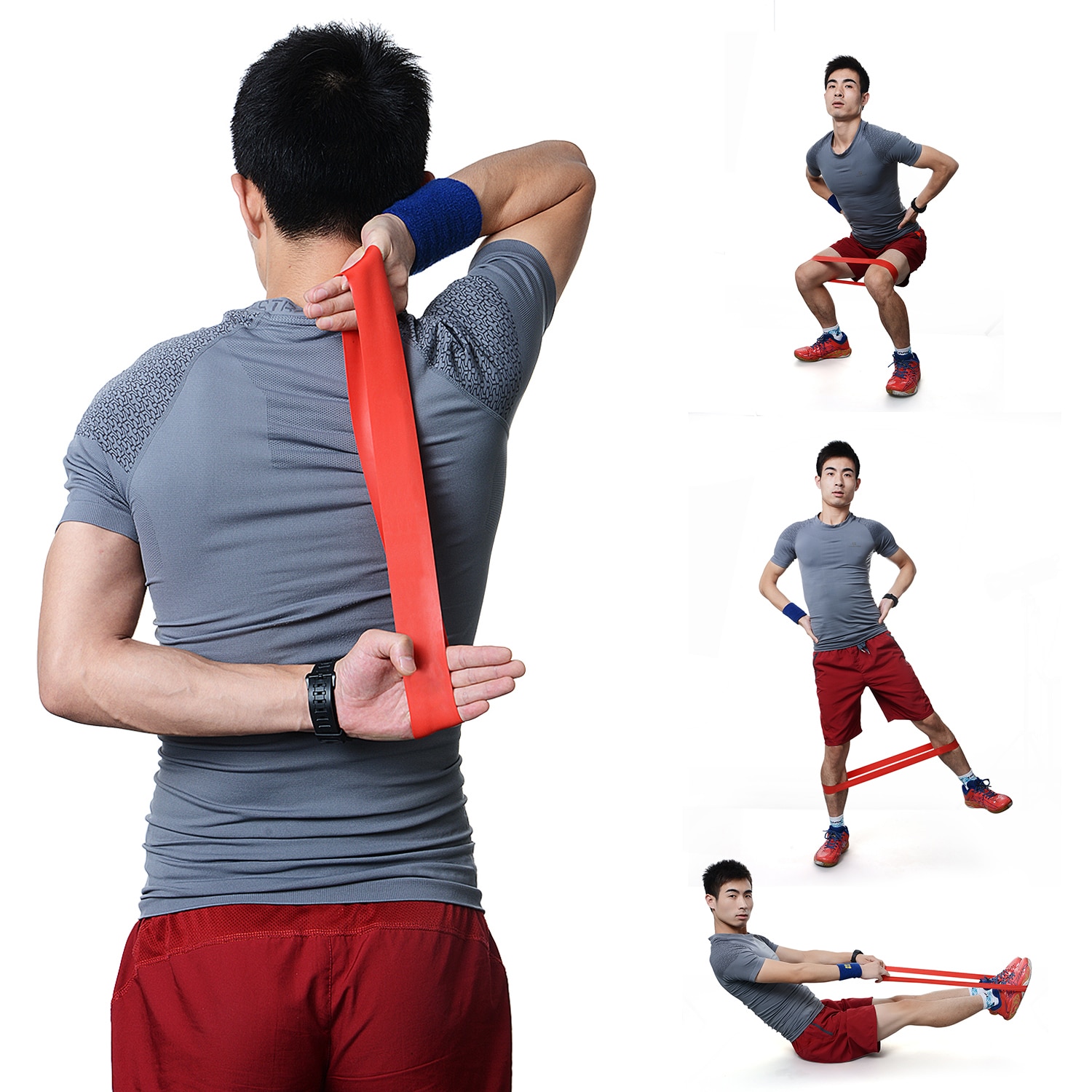 Fitness Yoga Pilates Resistance Bands Elastic Sport Body Latex Belt Force Arm Thigh Strength Training Pull Strap