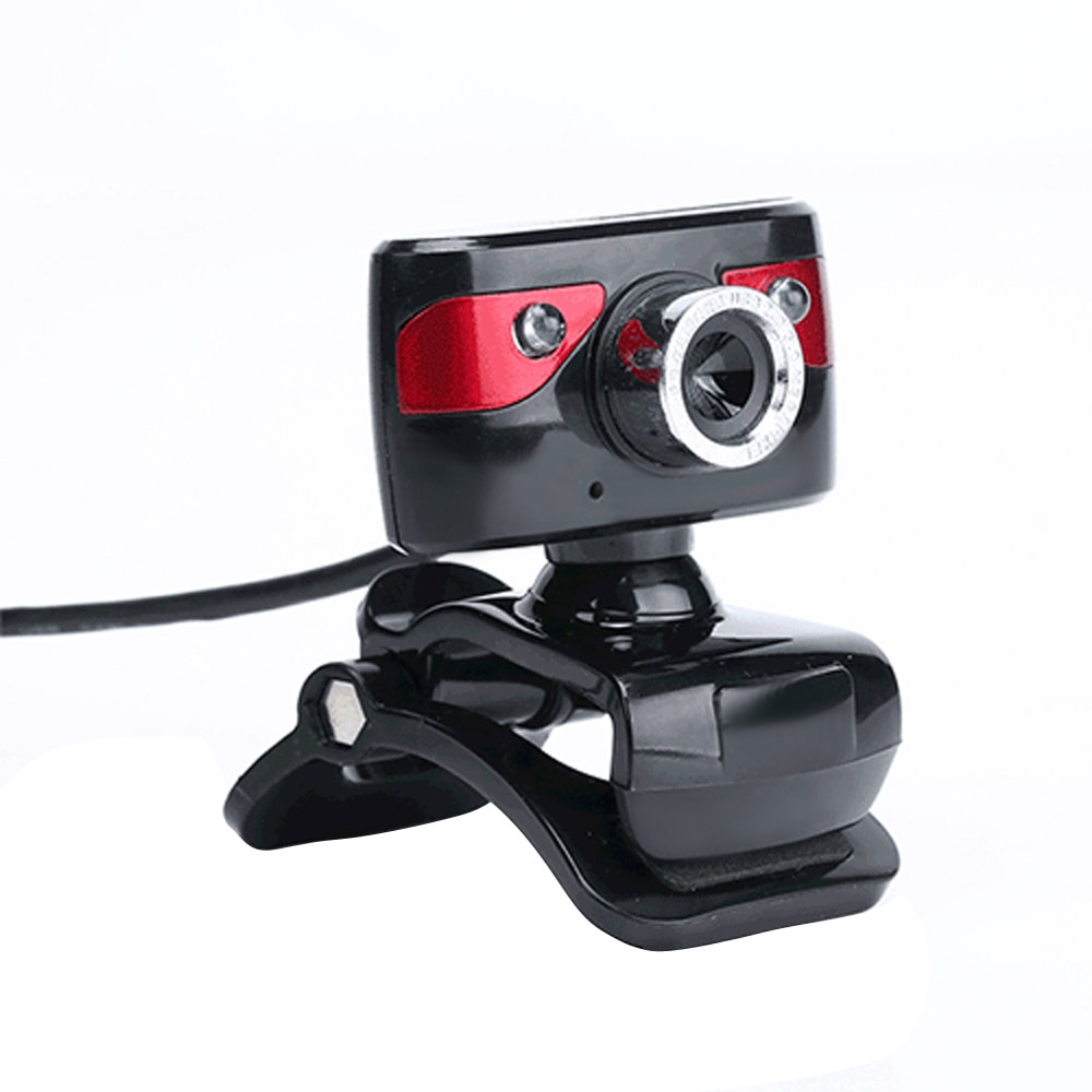 USB 2.0 12.0 Megapixel HD Camera Webcams 360 Degree with Microphone Clip-on Webcam for Desktop Skype Computer PC Laptop