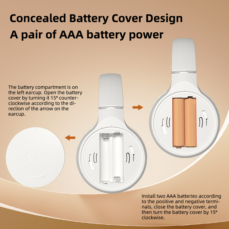 C201PRO Radio FM portátil de 3,5 mm con conector de audio para auriculares con batería AAA