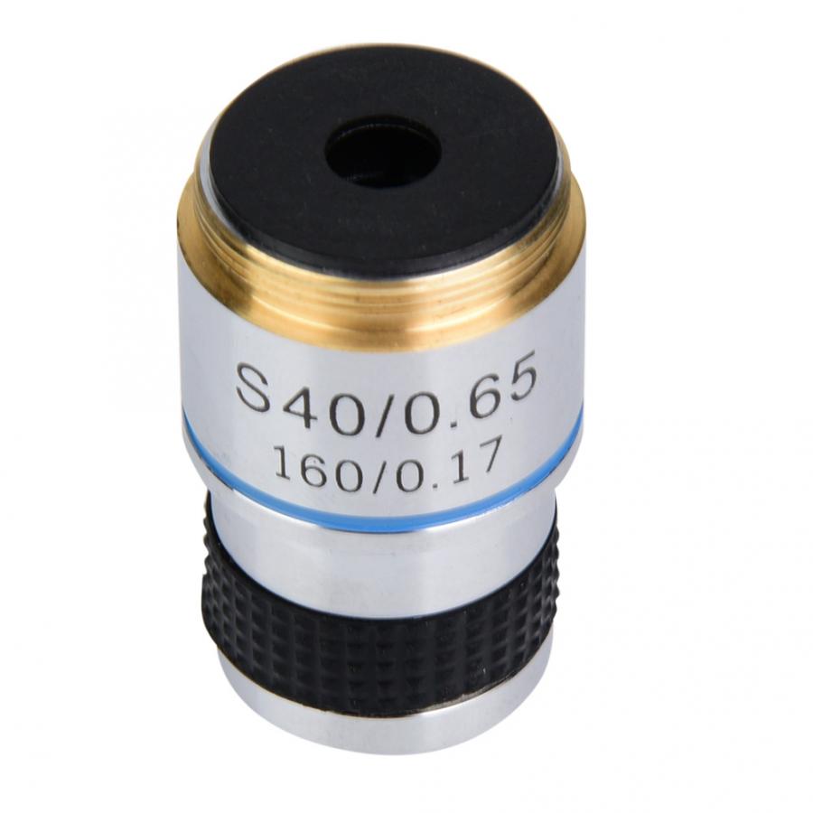 Achromatic Objectives Lens 40X 185 Biological Microscope Achromatic Objectives Lens 160/0.17 Objective Lens