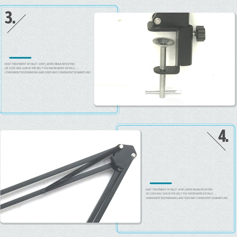 Microphone Scissor Arm Stand Holder Tripod Microphone Stand Desktop A Spider NB35 Live Cantilever Bracket Universal Shock Mount