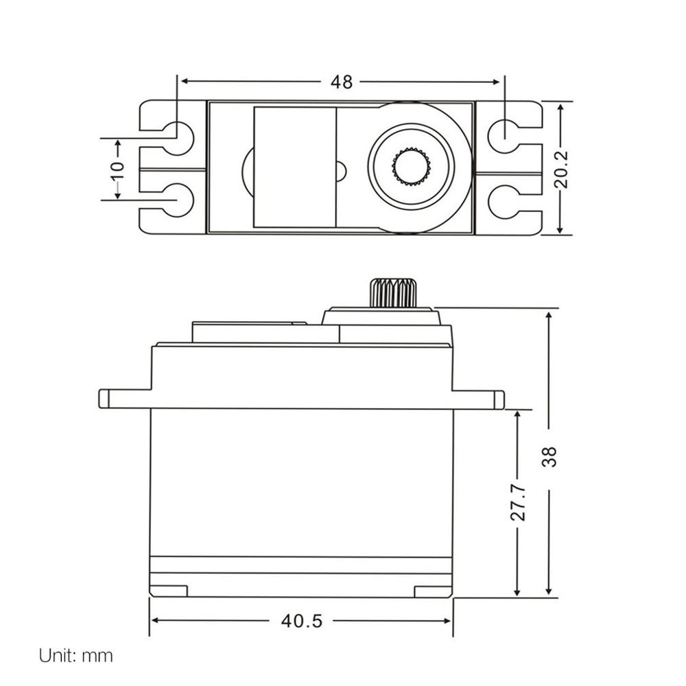 Wltoys 9.4Kg Metal Gear Servo Voor Wltoys 1/10 10428 10428-A 10428-B 10428-B2 10428-C2 Rc Auto
