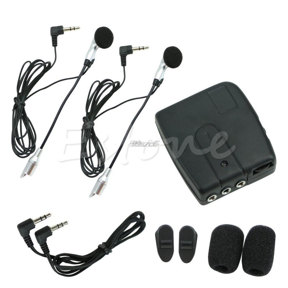 Motorbike Motorcycle Helmet 2-way Intercom Headset Communication System May22
