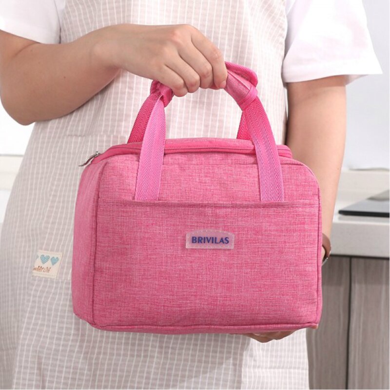Brivilas Insulated Lunch Bag Women Thermal Lunchbox Cooler Picnic Bags Kids Lunch Bag for School Reusable Food Bag
