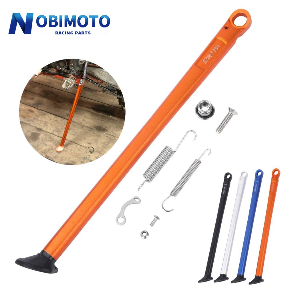 NOBIMOTO-support latéral de stationnement béquille + ressort moto CNC alliage forgé pour EXC EXC-F XC XC-F XC-W EXC-R XCF-W EXCF XCW XCR-W