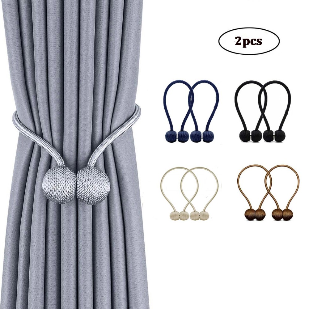 2 stuks Gordijn Gesp Magneet Bal Gordijn Vastzetmogelijkheden Terugloopsper Gesp Clips Gordijn Kerst Decoratieve Home Accessories