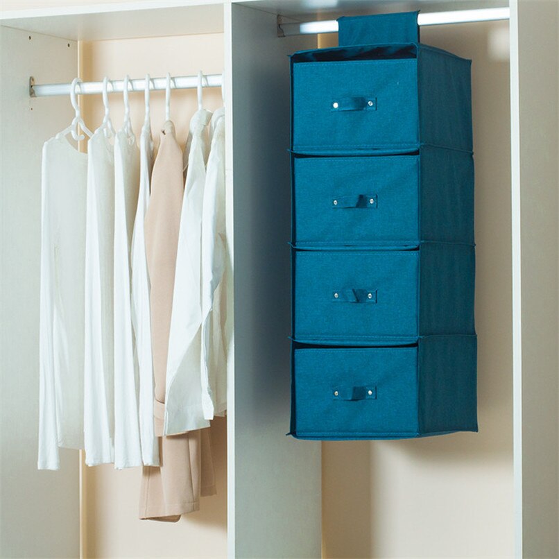 Wardrobe Hanging Organizer Storage Bags Holder for Cabinet Home Pendant Deocr Clothing Organiser Multi-Layer Boxes In Closet