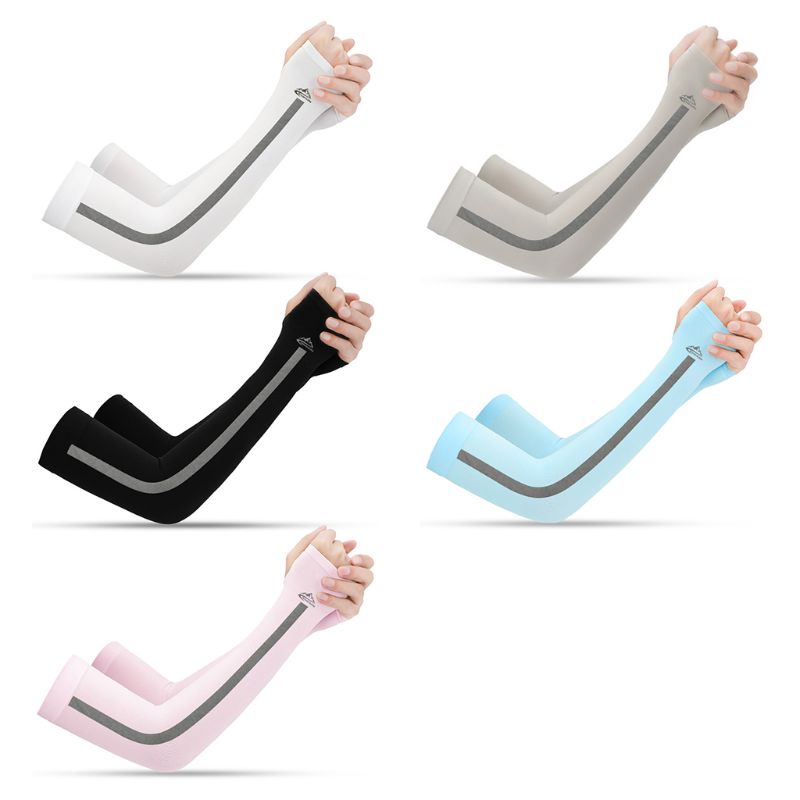 Arm Sleeves Unisex UV Sun Protection Ice Silk Cooling Arm Sleeves UPF 50 Compression Cover