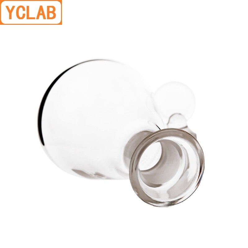 YCLAB 100mL Iodine Flask Conical Borosilicate 3.3 Glass Wide Spout with Standard Ground Stopper Laboratory Chemistry Equipment