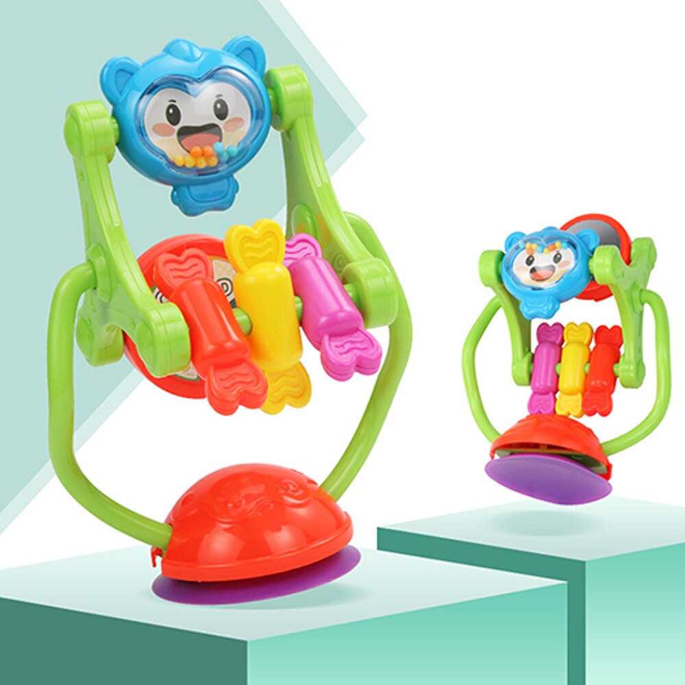 Baby Spielzeug bunte Modell Rotierenden Riesenrad Kinderwagen Pädagogisches Spielzeug Für Baby Esszimmer stuhl mit saugnapf fütterung artefakt
