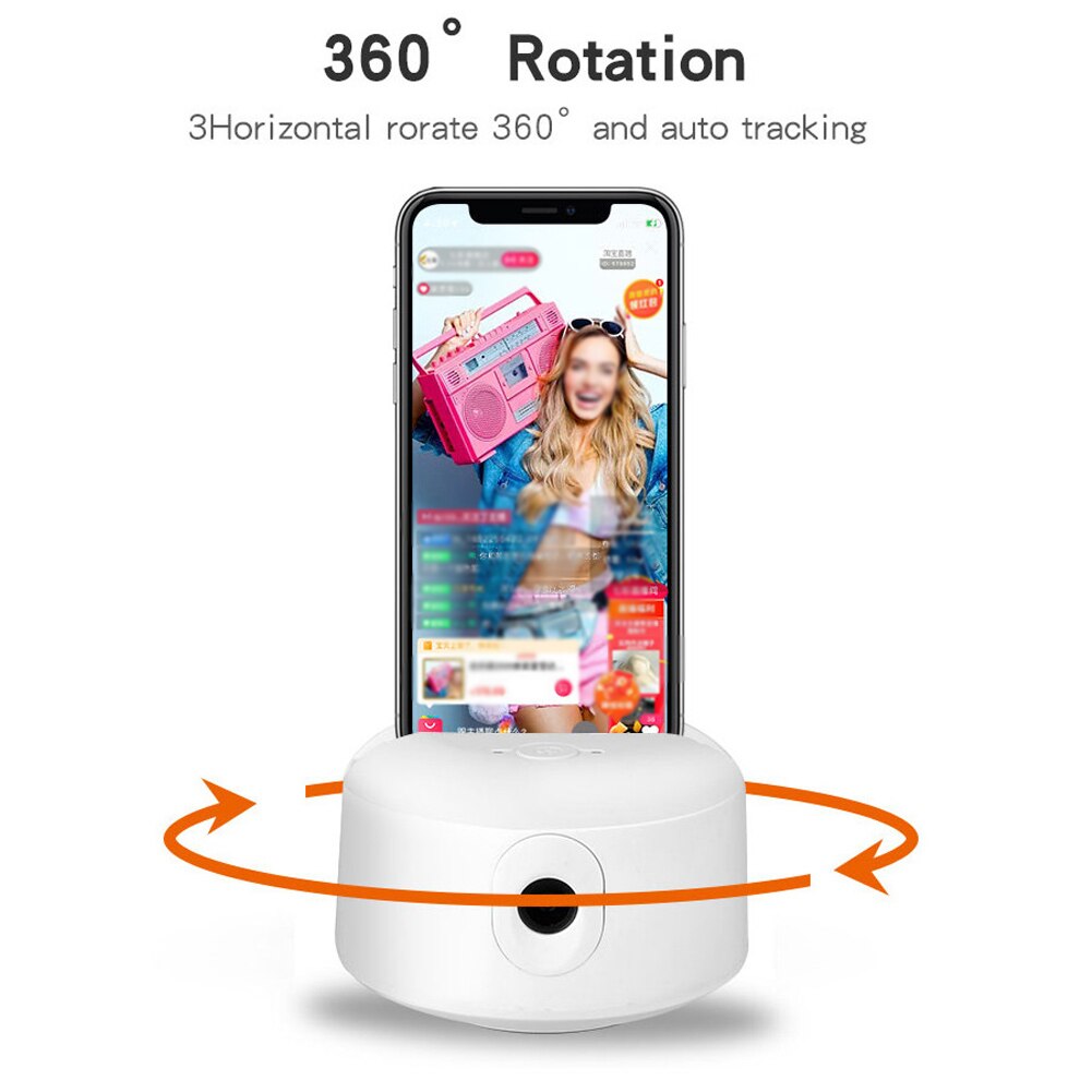 Hands Free 360 Degree Rotation Video Chat Desktop Online Teaching Live Broadcast Multifunction Home Smart Tracking Mobile Holder