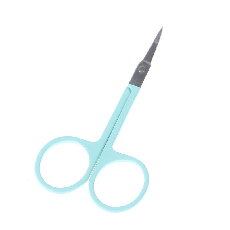 Miniherramienta portátil de acero inoxidable para uñas, tijeras pequeñas para cejas, nariz, pestañas, cutículas, herramienta de maquillaje para pedicura, 1 ud.: 3