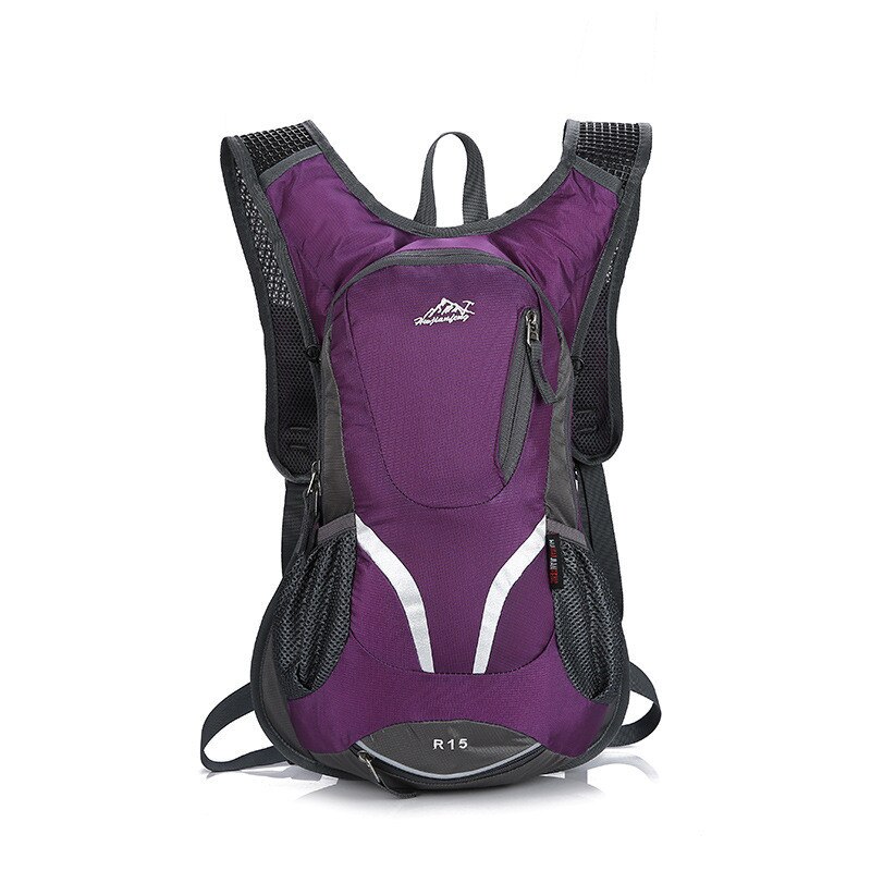 15L Waterdichte Mountainbike Fietsen Rugzak Hydration Water Rugzak Ademend Wandelen Klimmen Rijden Fiets Rugzak Tas: purple