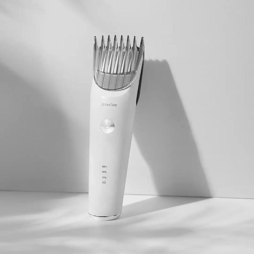 Xiaomi showsee 700 mah 5000 rpm elektrisk hårklipper trådløs type-c hurtigopladning ipx 7 vandtæt keramisk stålskærer