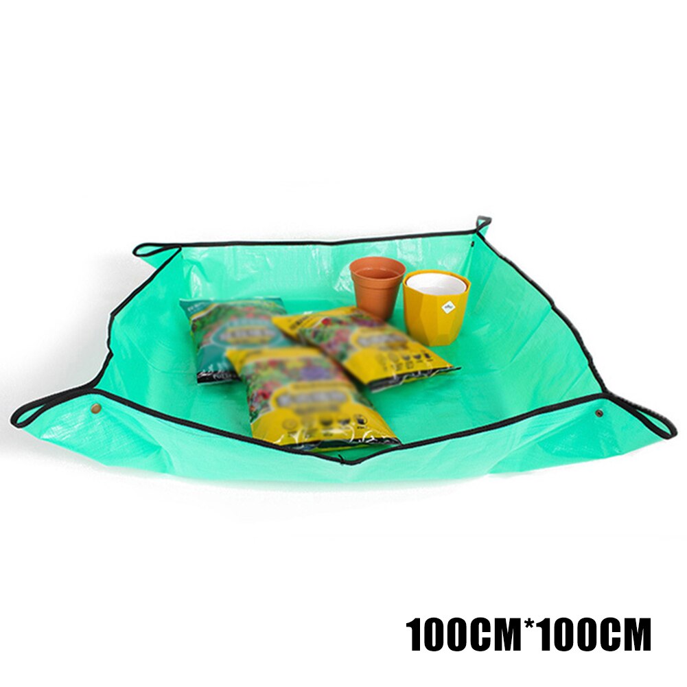 Kit Jardinage Votoko 17 Pièces - Tapis De Rempotage 100x100cm + Outils + Gants Pour Plantes D'Intérieur